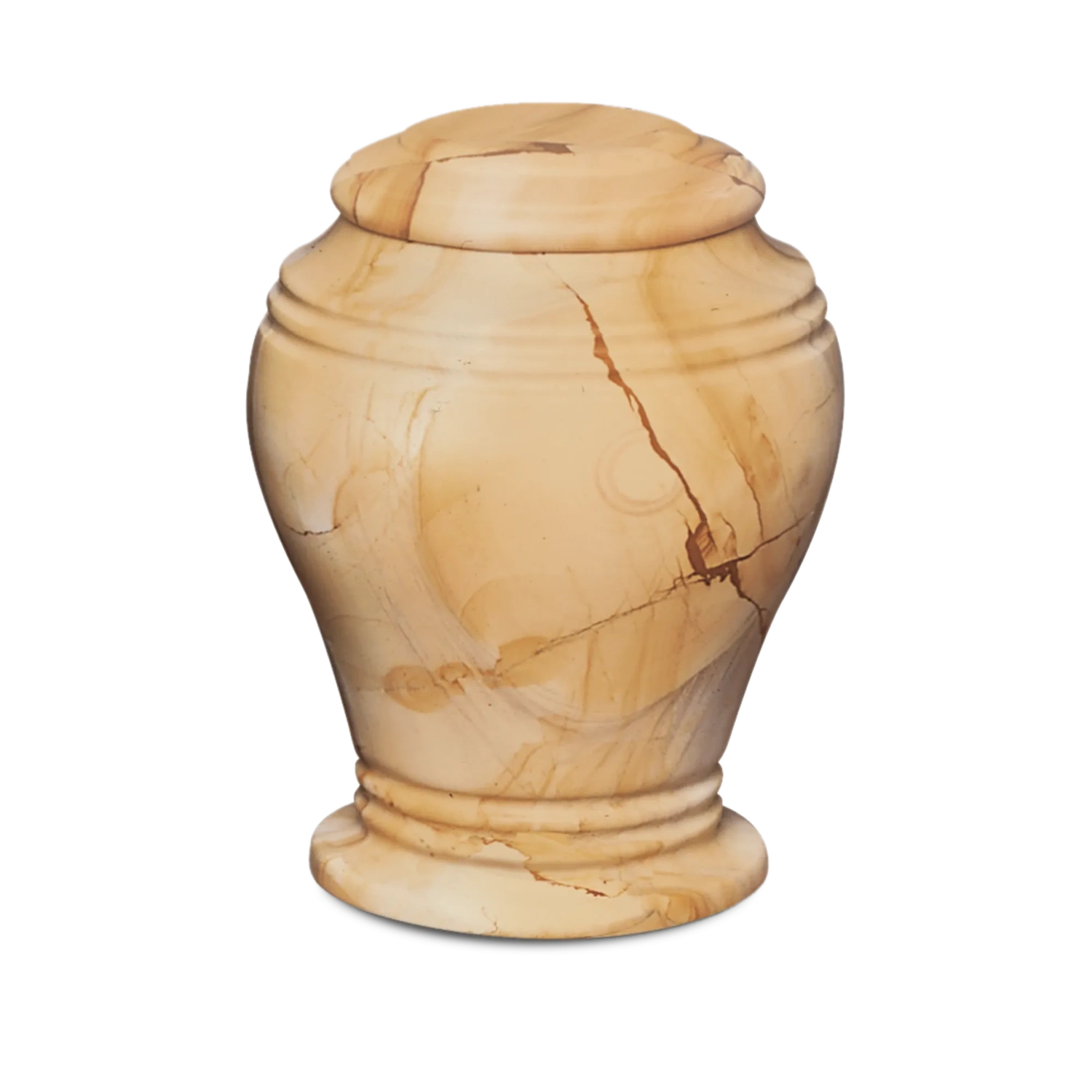 Teak Bell Jar Urn
