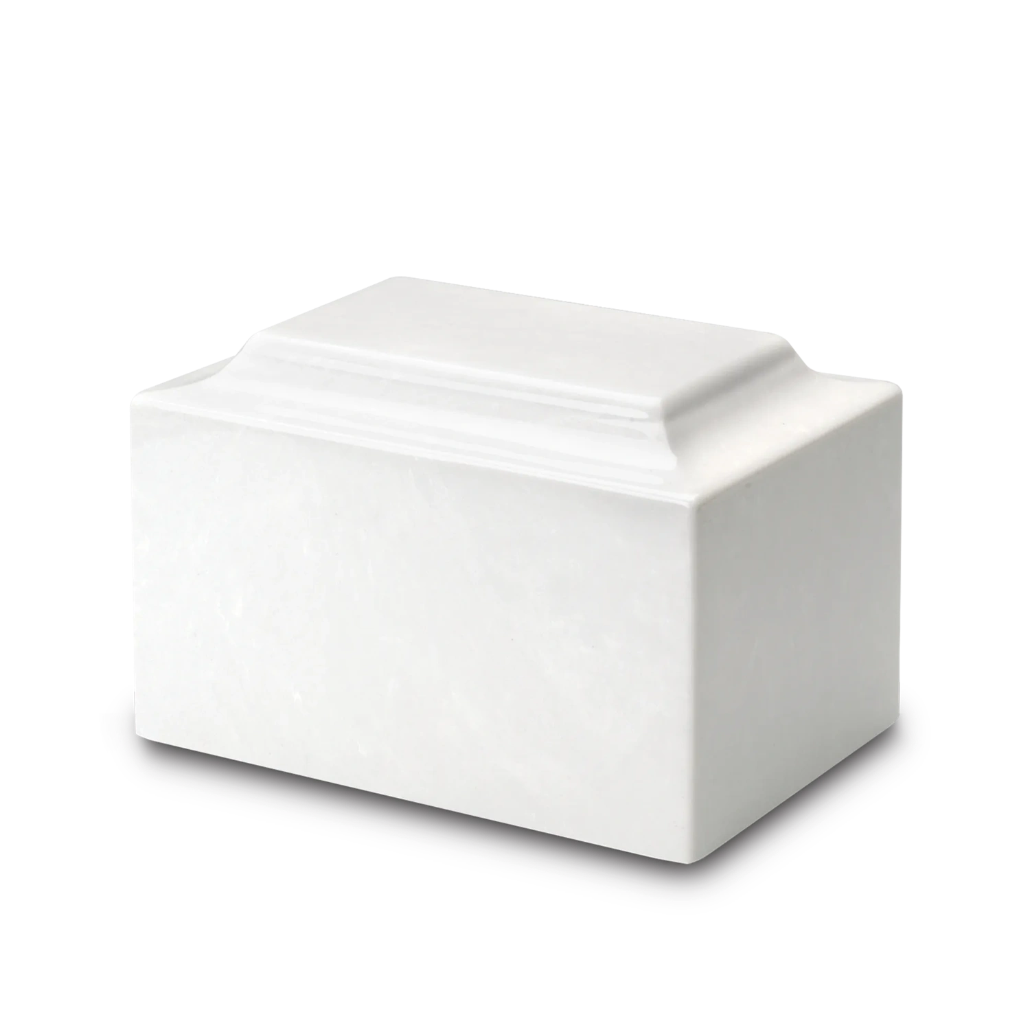 Alpine White Synthetic Marble Urn