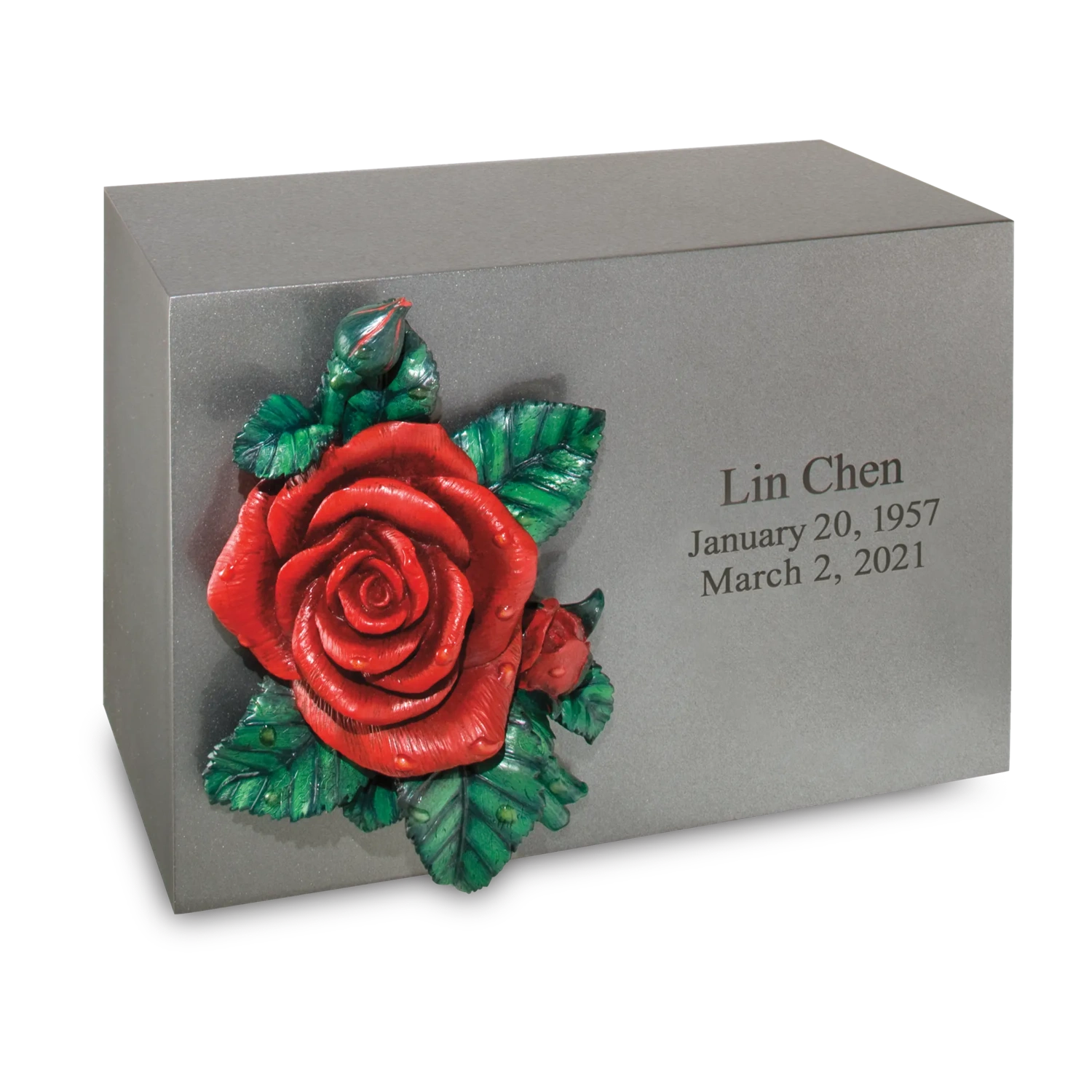 Pewter Bronze Horizontal Urn