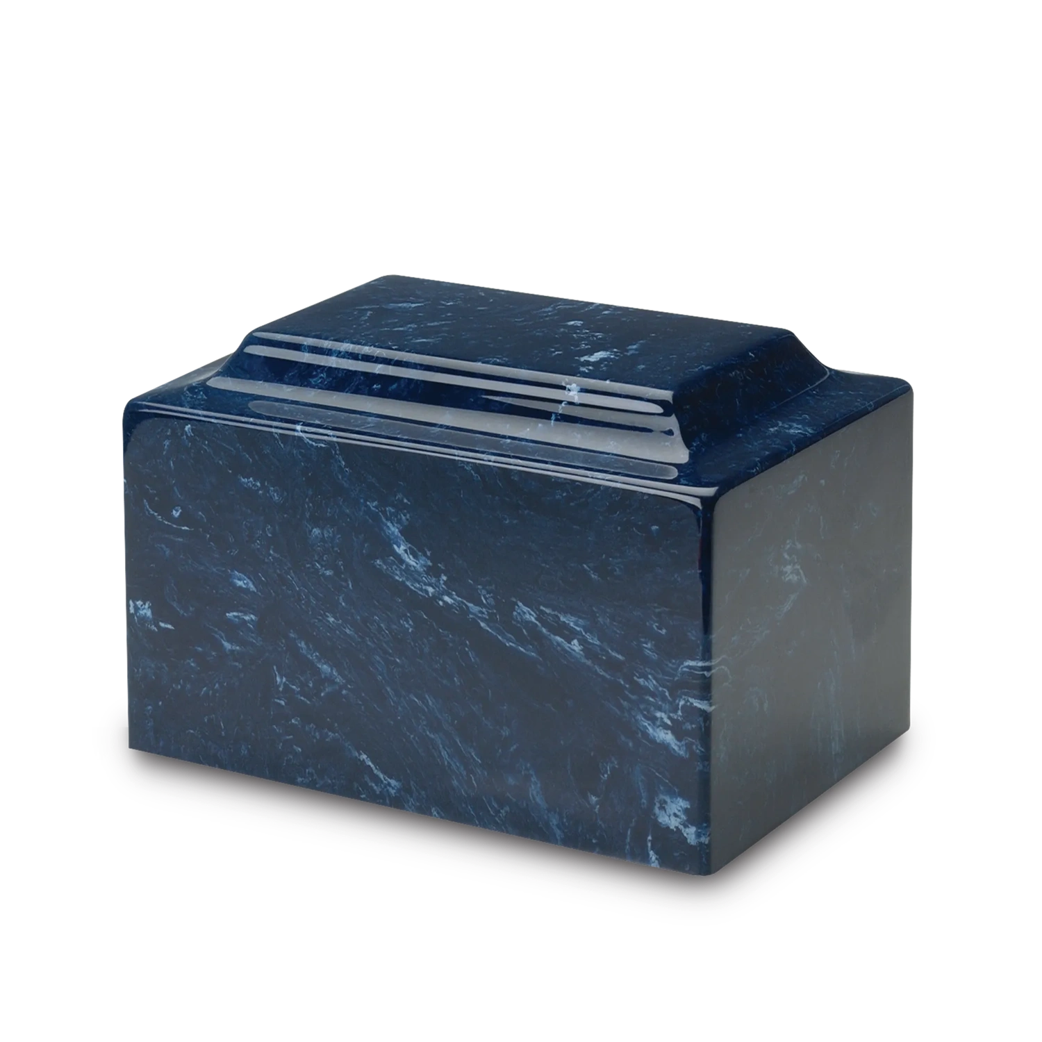 Navy Synthetic Marble Urn
