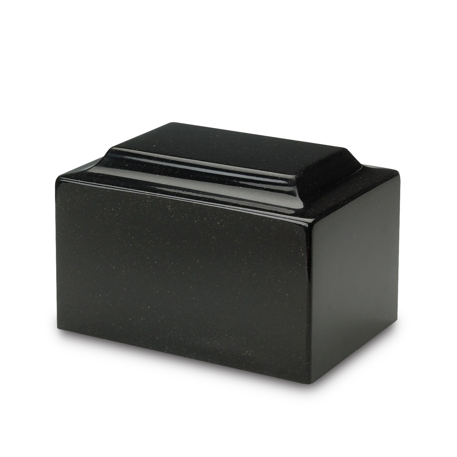 Charcoal Black Synthetic Marble Urn