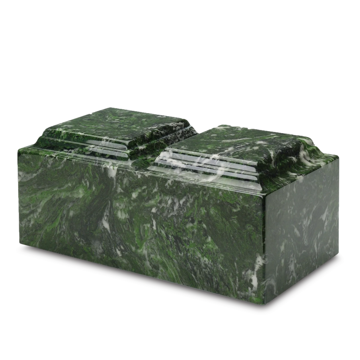 Meadow Green Synthetic Marble Companion Urn