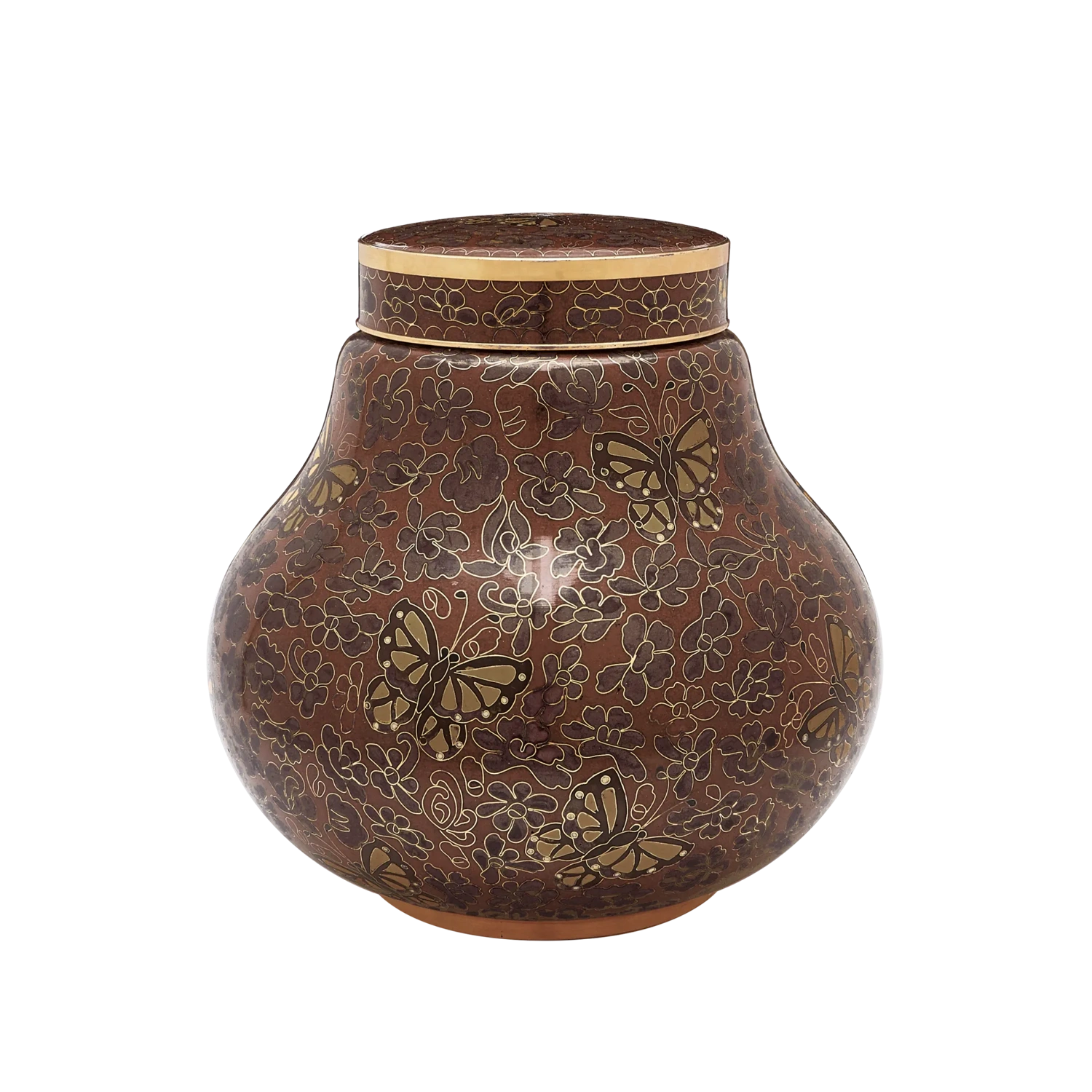 Amber Butterfly Cloisonne