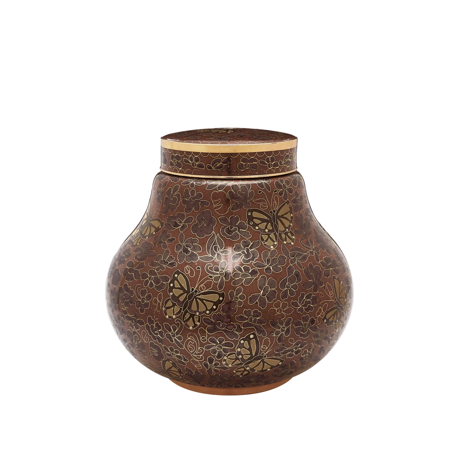 Amber Butterfly Cloisonne Keepsake