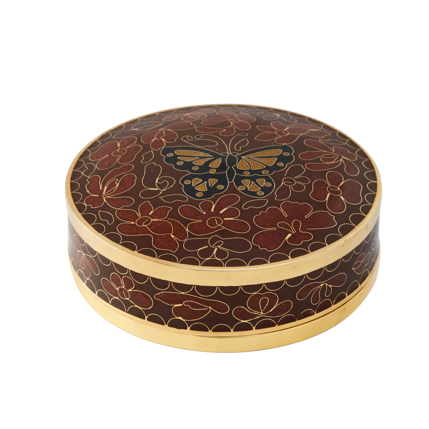 Amber Butterfly Cloisonne Miniature