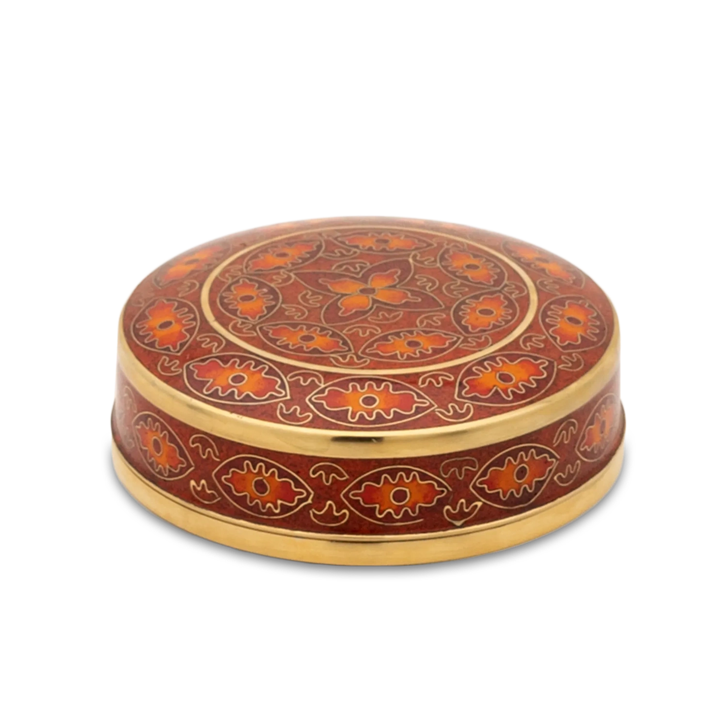 Red Rosette Cloisonne Miniature