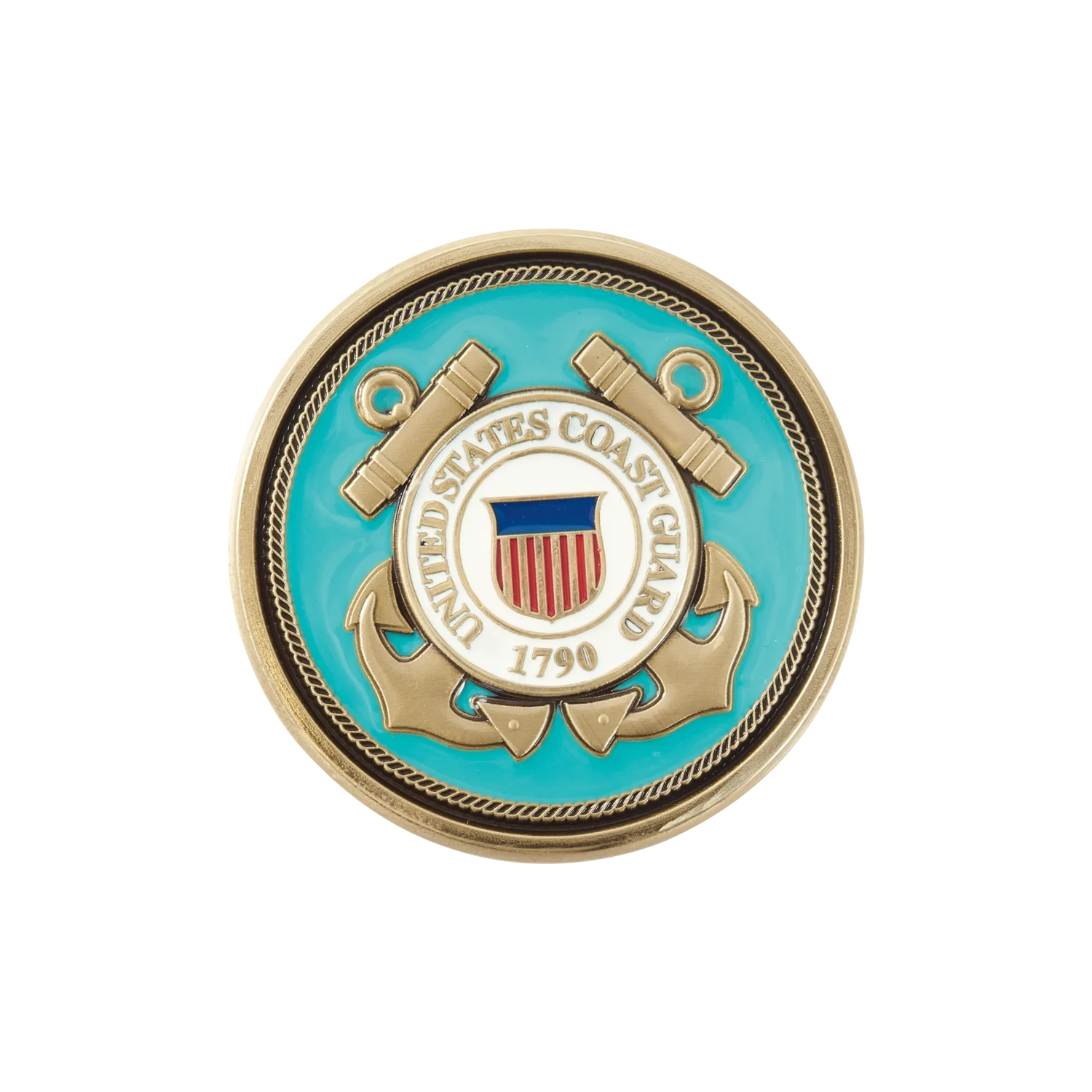 LifeStories Keepsake Medallion with color - Coast Guard